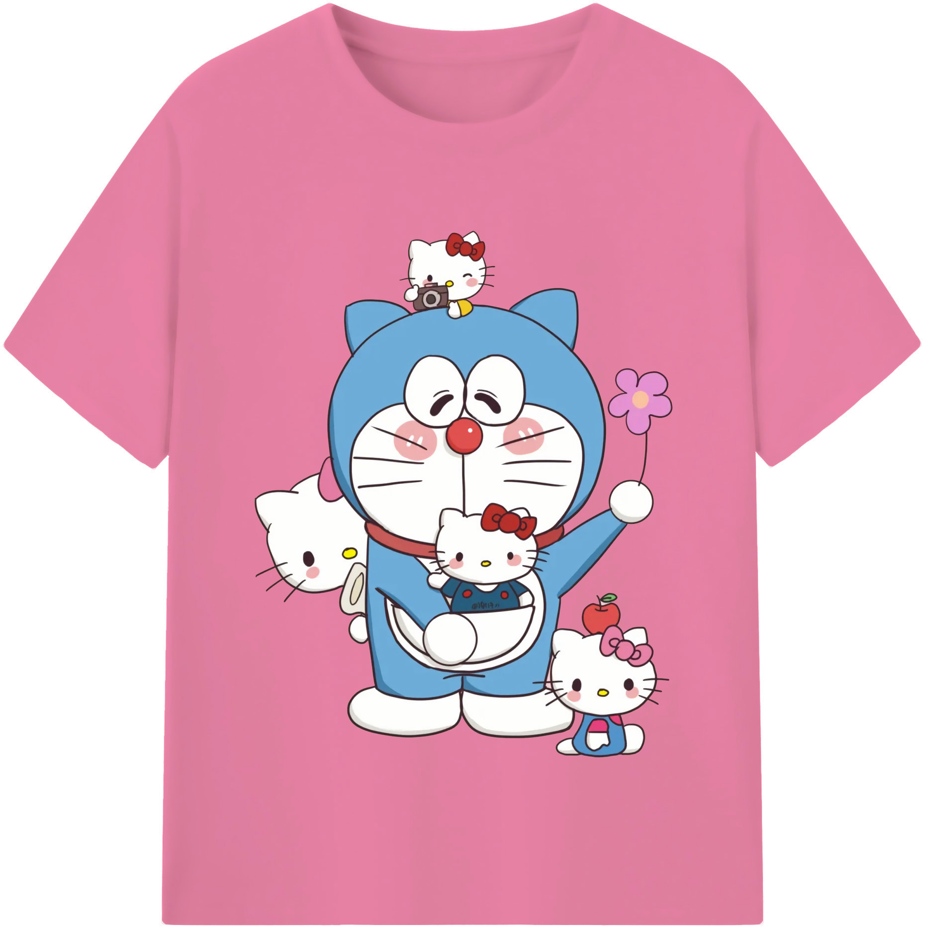 （画像用） ドラえもん Doraemon 綿100％半袖Tシャツ（フロントプリント）